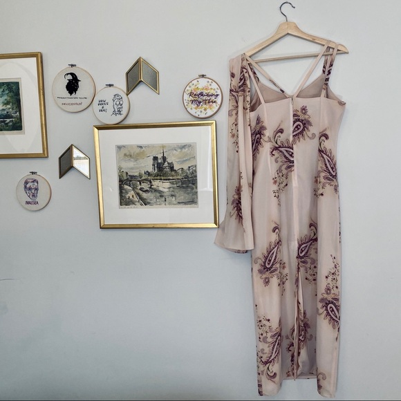 Sheer Y2K midi dress + scarf set - Picture 3 of 4